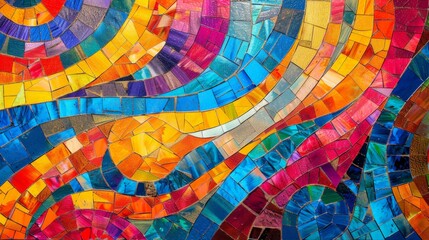 Obraz premium Colorful Wave Painting