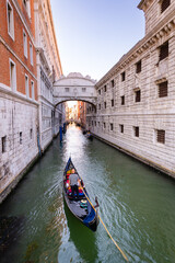 View of the Bridge of Sighs, Venice, Italy