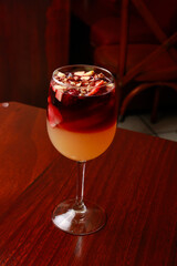 Clericot, bebida con vino tinto