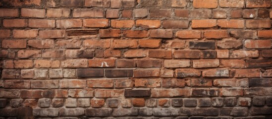 Fototapeta premium Brick wall with a small white arrow