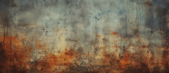 Rusted metal abstract sky art background