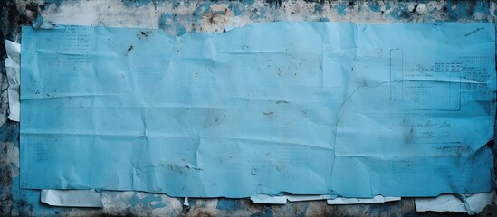 A piece of paper pinned on a wall - obrazy, fototapety, plakaty