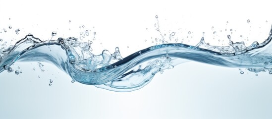 Fototapeta premium Close up of water bubbles in motion