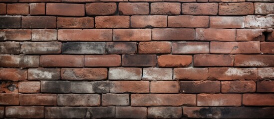 Obraz premium Close up of a brick wall with many bricks