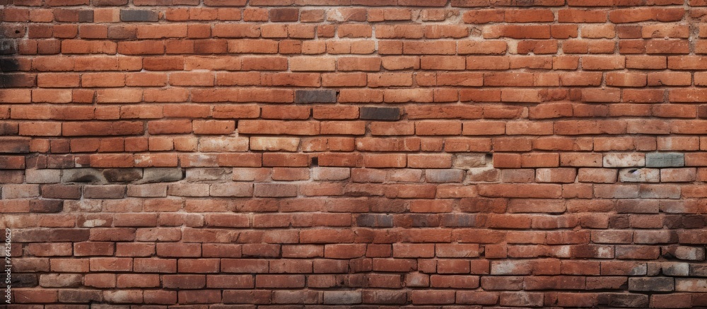 Canvas Prints Brick wall corner with textured bricks