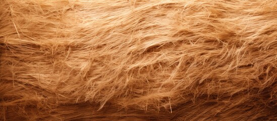 Furry animal with long hair close-up - obrazy, fototapety, plakaty