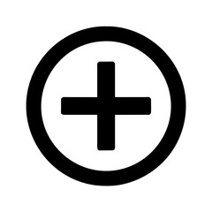 Medical Plus icon vector silhouette graphic element symbol clipart illustration on a Transparent Background