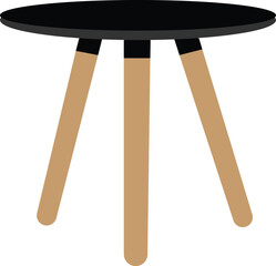realistic table on white background.Wood table. Wooden cafe and home decor furniture.Cartoon table.Dining kitchen desk,restaurant and coffee tables vector illustration.Element for your design,advertis