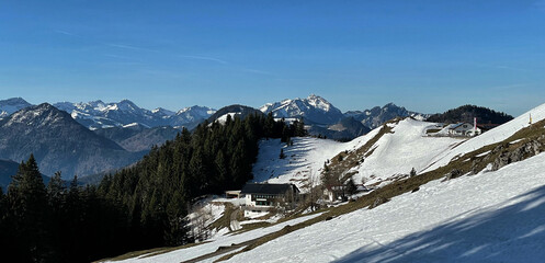Panorama Blick auf dem Weg zum Spitzsteinhaus, Alpen, Tirol, Österreich
