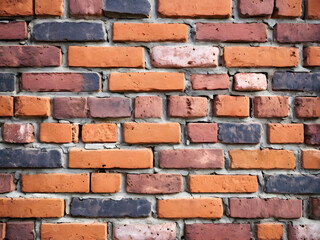 Obraz premium Varied Brick Texture: Rich in Tones and Marks. generative AI