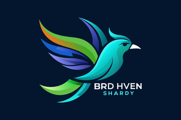 vibrant and memorable logo for bird haven shops 