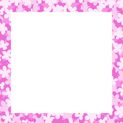 The frame is in a floral frame. A page with empty space and colors in the background.