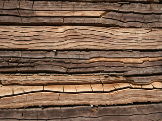 Rustic Wood: Uneven Edges and Textured Grain. generative AI