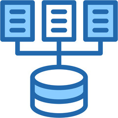 Data Collecting, SEO And Web, Data Storage, Hosting, Server Icon