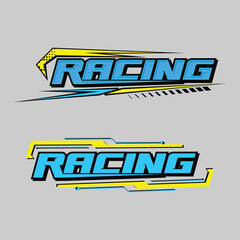 Sports stripes, car stickers. Racing decals for tunin
