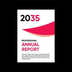 Professional Annual Report 2035 new popular design Template Free Vector
