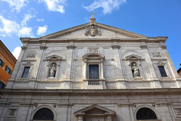 Fototapeta na wymiar Church of Saint Louis of the French in Rome, Italy