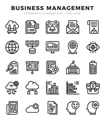 Business Management icon pack for your website. mobile. presentation. and logo design.