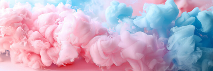 Colorful cotton candy texture. Pastel color background. Space for text. - obrazy, fototapety, plakaty
