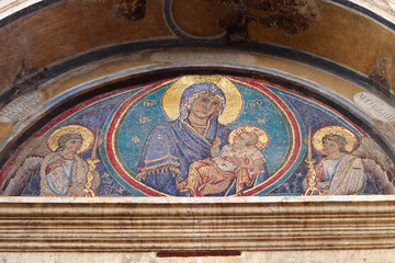 Mosaic of Basilica of Santa Maria in Aracoeli in Rome, Italy	
