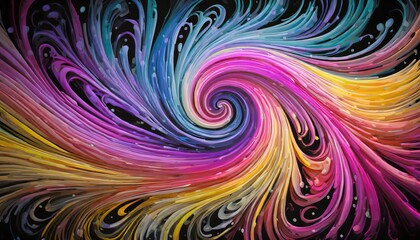 Obraz premium Colorful swirls 