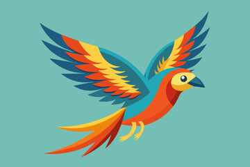 flying bird icon vector
