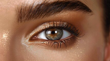 Obraz premium Close-Up of Persons Blue Eye