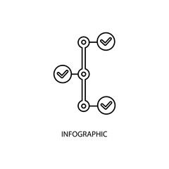 Fototapeta na wymiar infographic concept line icon. Simple element illustration. infographic concept outline symbol design.