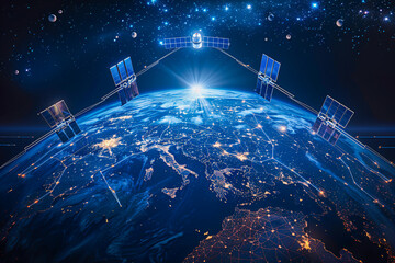 Global Night Lights: Earths Connectivity Illuminated, A Technological Orbit