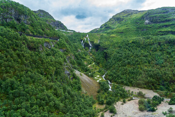 The Valleys near Flaam Flam from the Myrdal to Flam Railway - 764274454