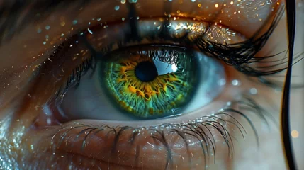 Gordijnen Close up of an eye © Renato