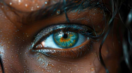 Möbelaufkleber Close up of an eye © Renato