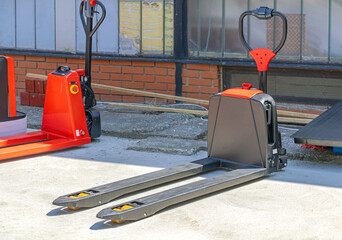 Electric Pallet Jack With Long Forks Warehouse Equipment