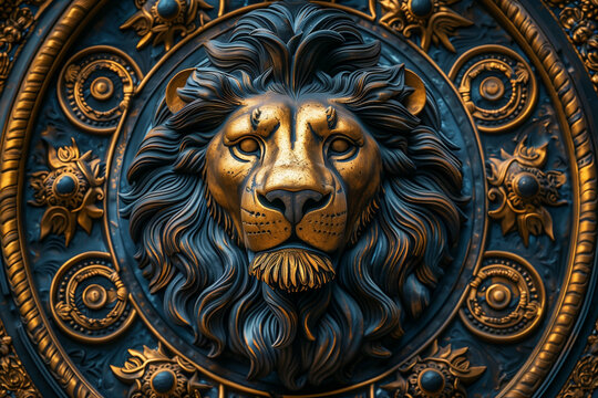 Leo zodiac sign. Ai generated image
