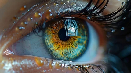 Meubelstickers Close up of an eye © Renato