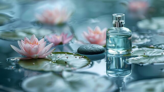 product photo, simple perfume bottle