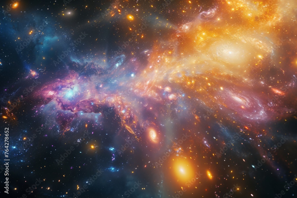 Canvas Prints this image captures a space filled with countless stars shining brightly, creating a breathtaking ce