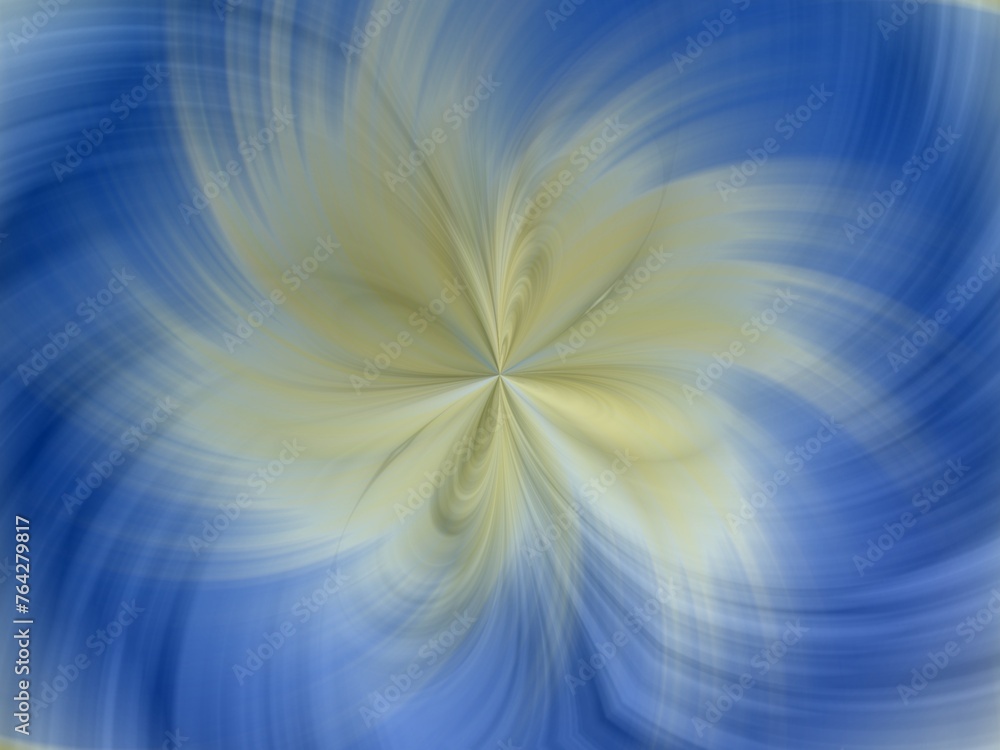 Poster background with effect of rays in motion, lines curves, waves, bends, lights, blur and depth with bl