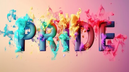 gay pride background with the word 