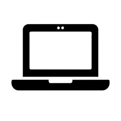 Laptop icon vector graphic element symbol illustration on a Transparent Background