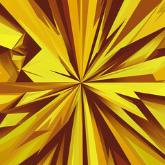  illustration showcasing a saturated yellow geometric background