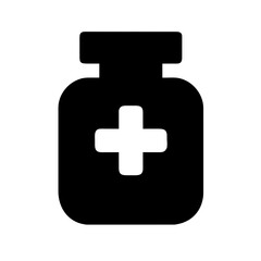 Obraz premium Medicine icon with medical plus symbol