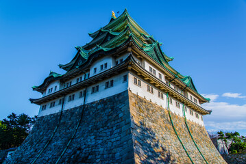 Fototapeta premium Nagoya, Japan - March 19 2016: Nagoya Castle in Spring time 