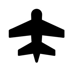 Airplane vector icon on a Transparent Background