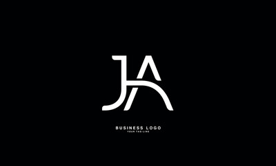 JA, AJ,, J, A, Abstract Letters Logo Monogram
