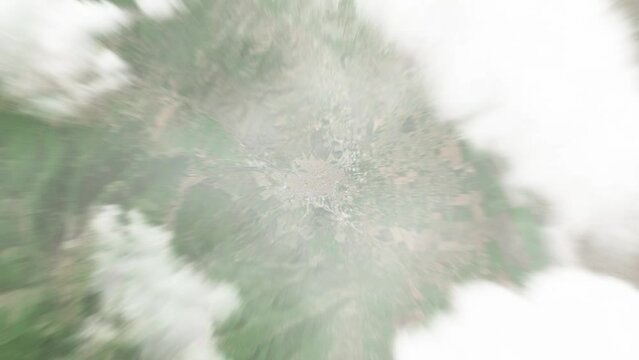 Earth zoom in from space to Bitola, North Macedonia. Followed by zoom out through clouds and atmosphere into space. Satellite view. Travel intro. Images from NASA