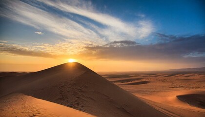 Fototapeta na wymiar sunset in the desert 