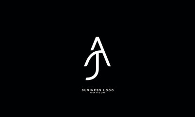 JA, AJ,, J, A, Abstract Letters Logo Monogram