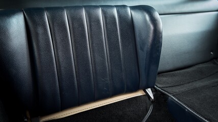 Rear seats in a car