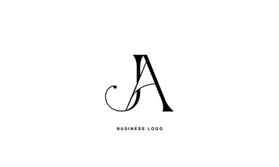 JA, AJ,, J, A, Abstract Letters Logo Monogram